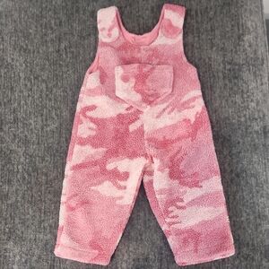Cabela's Pink Camouflage Sherpa Kids Overalls